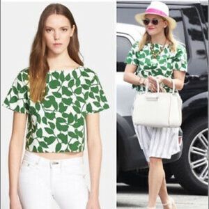 kate spade garden leaf top